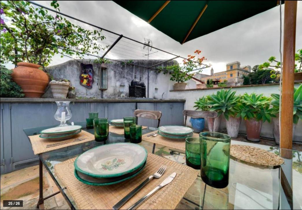 Luxury Art Apartment In Trastevere With Terrace Roma Exterior foto