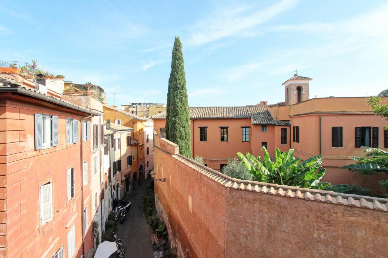 Luxury Art Apartment In Trastevere With Terrace Roma Exterior foto
